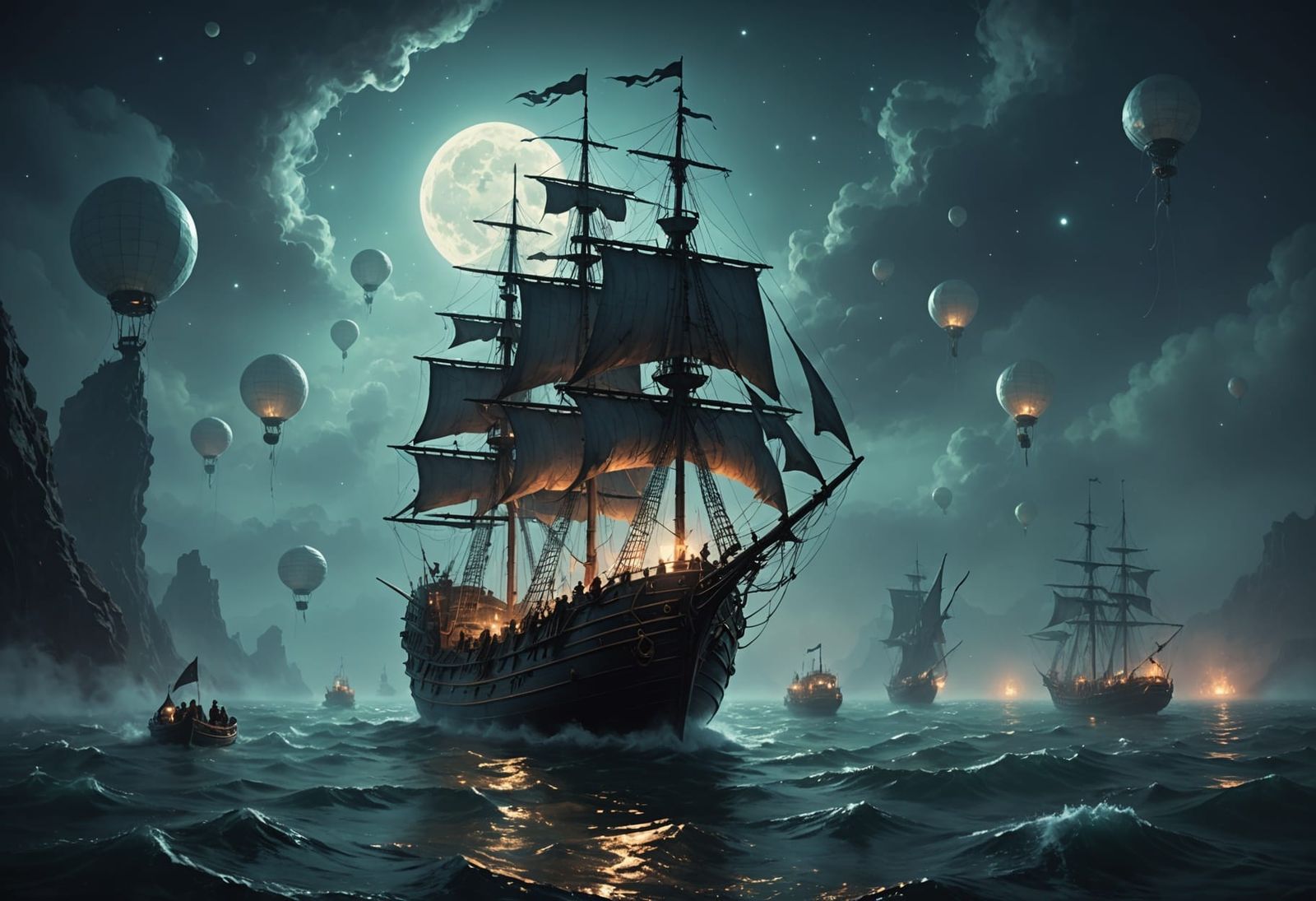 Spectral Ship in Cosmic Expanse