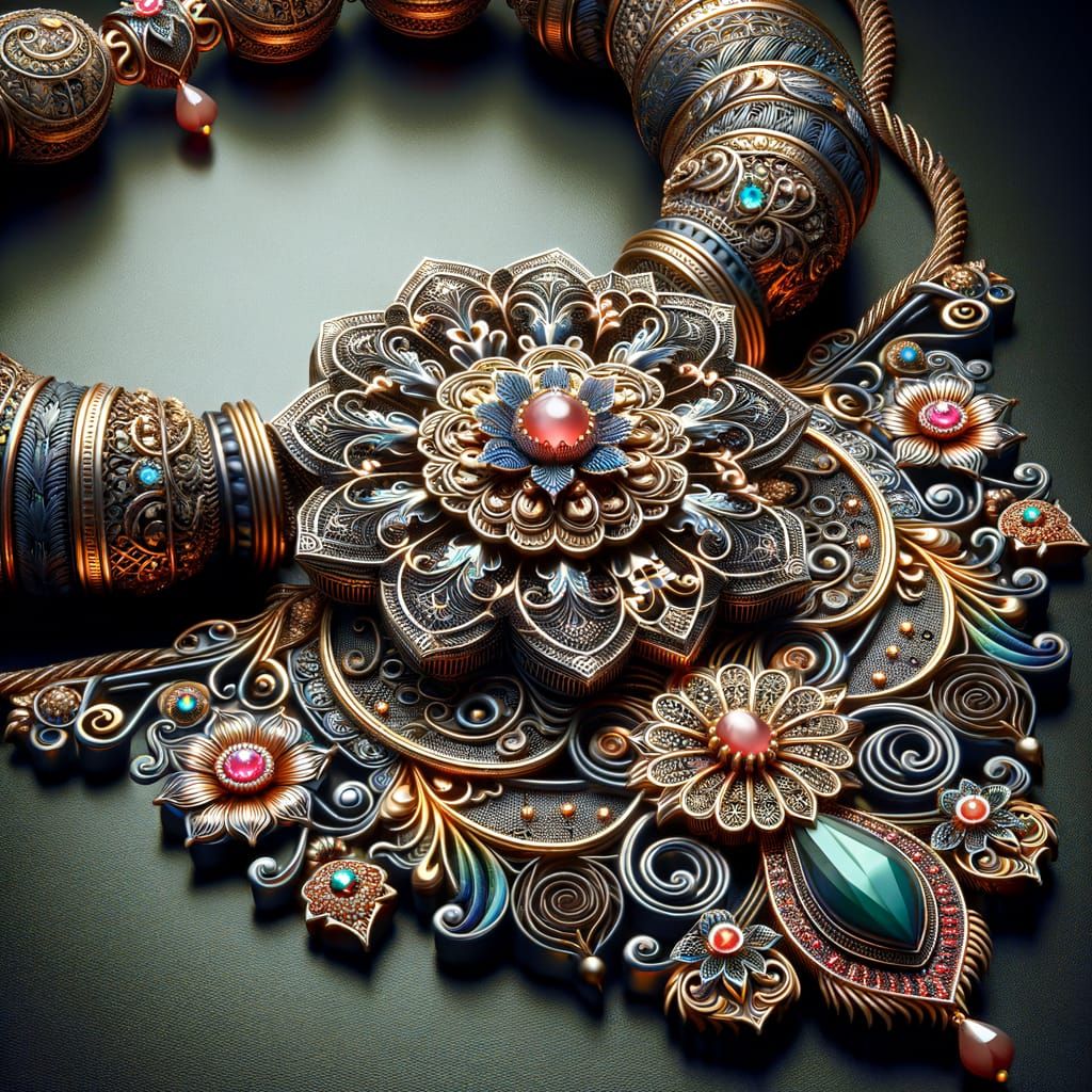 Mystical Filigree Jewelry with Intricate Designs