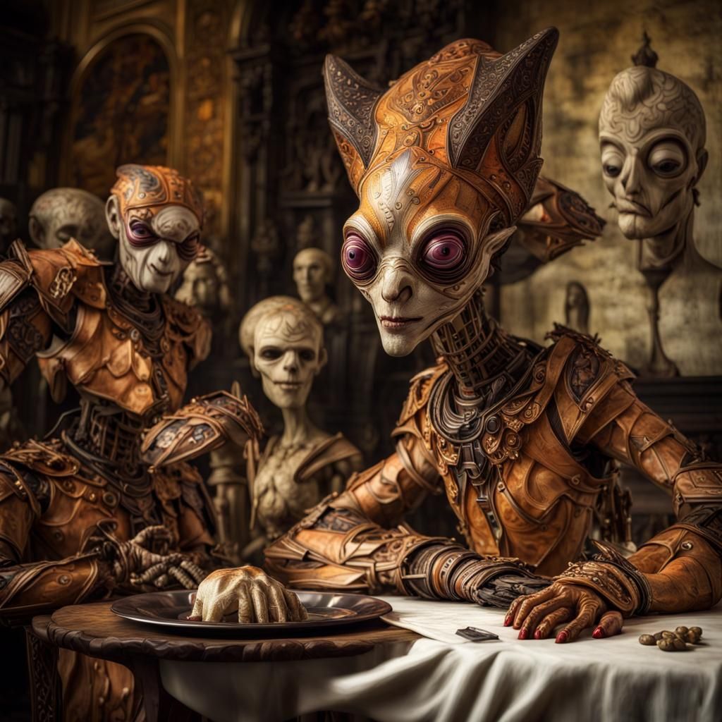 Photorealistic Aliens in Exotic Fashion: Hyperreal Photograp...