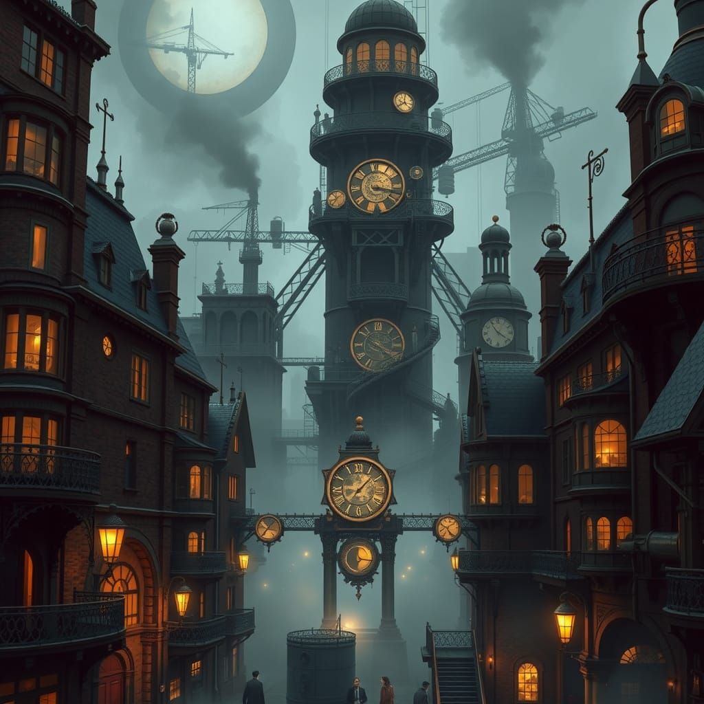 Steampunk Metropolis Inspired by Discworld