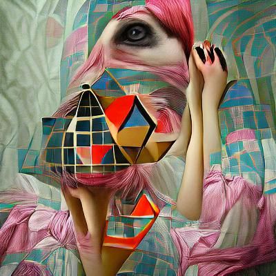 Maximalist Surrealism in Geometric Style