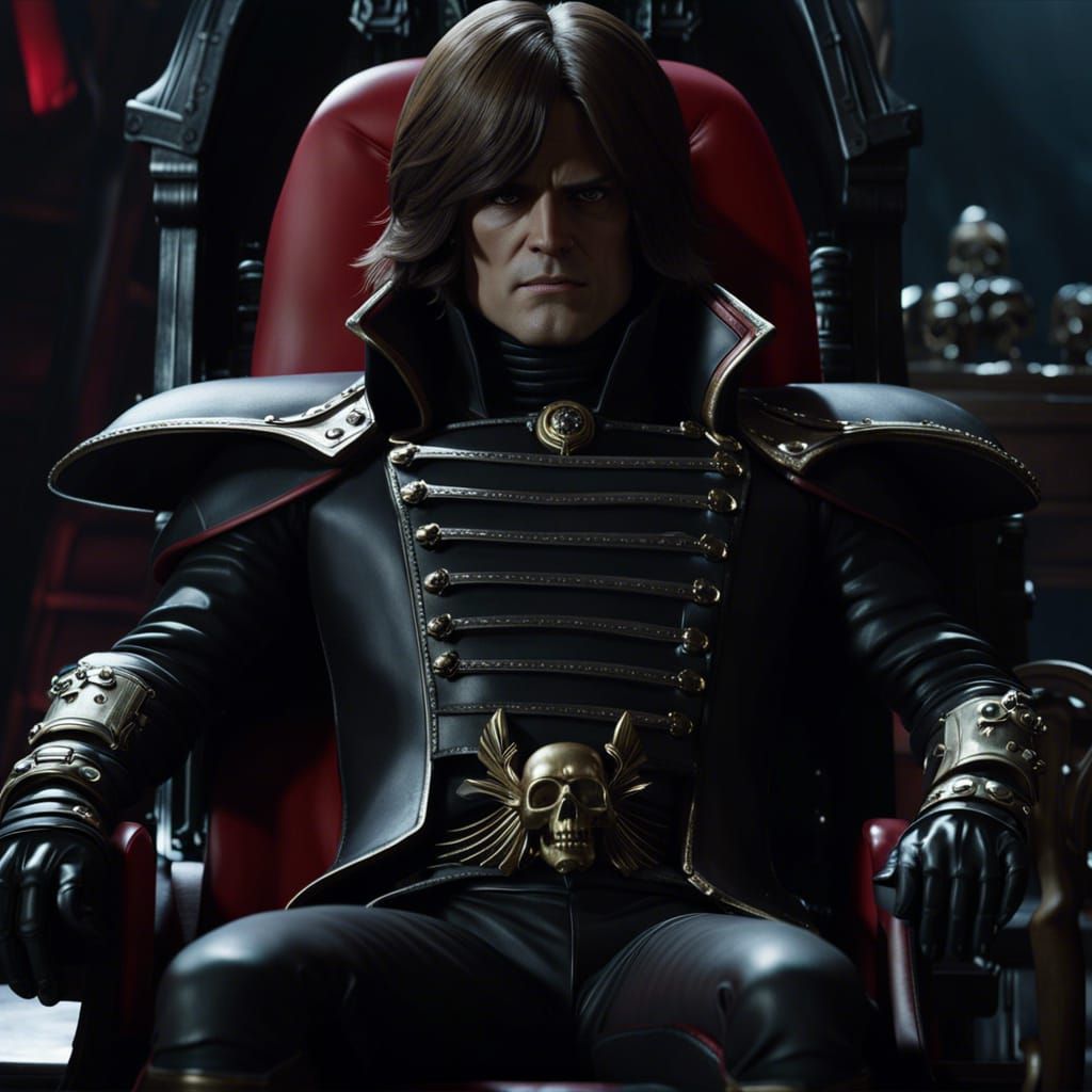 Captain Harlock in Detailed 3D Render