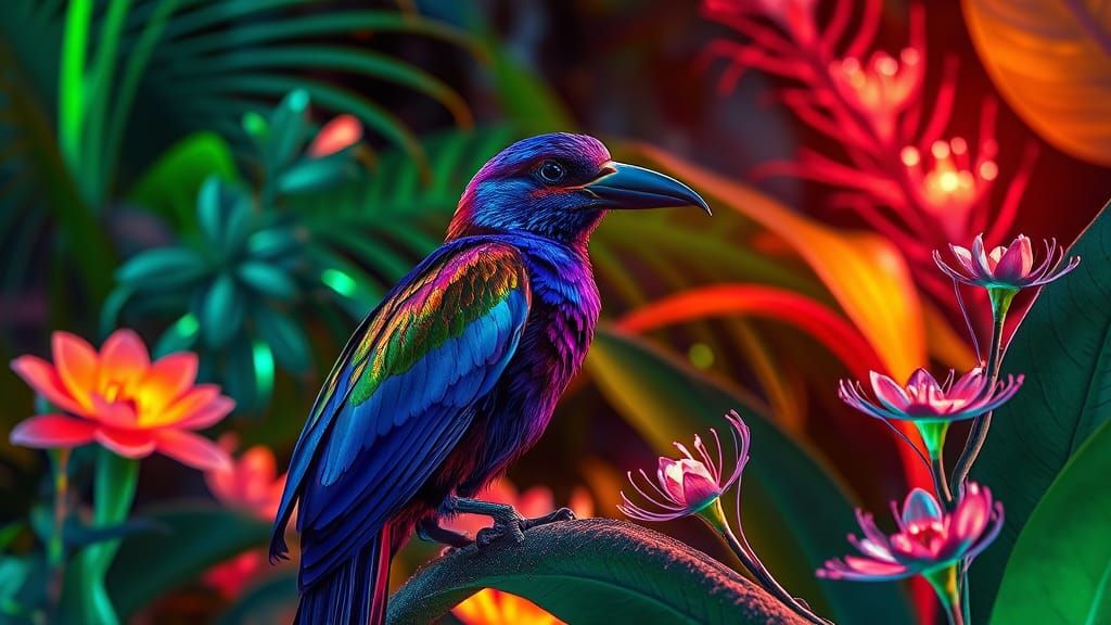a beautiful fantasy bird....