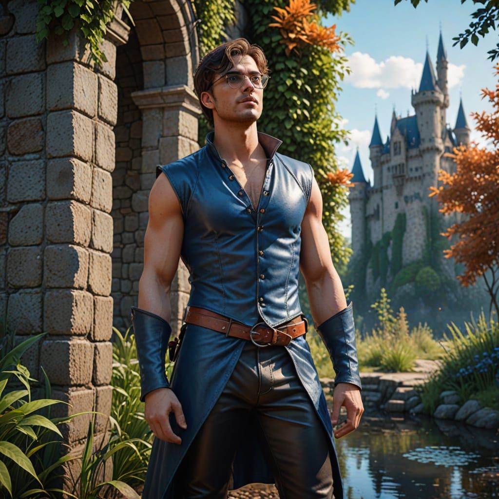 Medieval Fantasy Concept Art: Exuberant Young Man at Castle ...