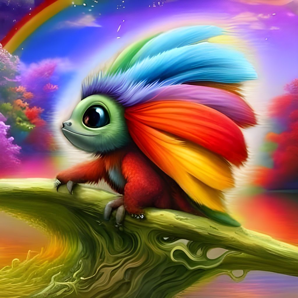Introducing the "Rainbowfluff Spectacorn"