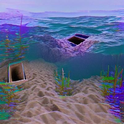 Surreal Hidden Sea Buried Deep Underground
