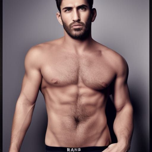 AI Interpretation of a Hot Man