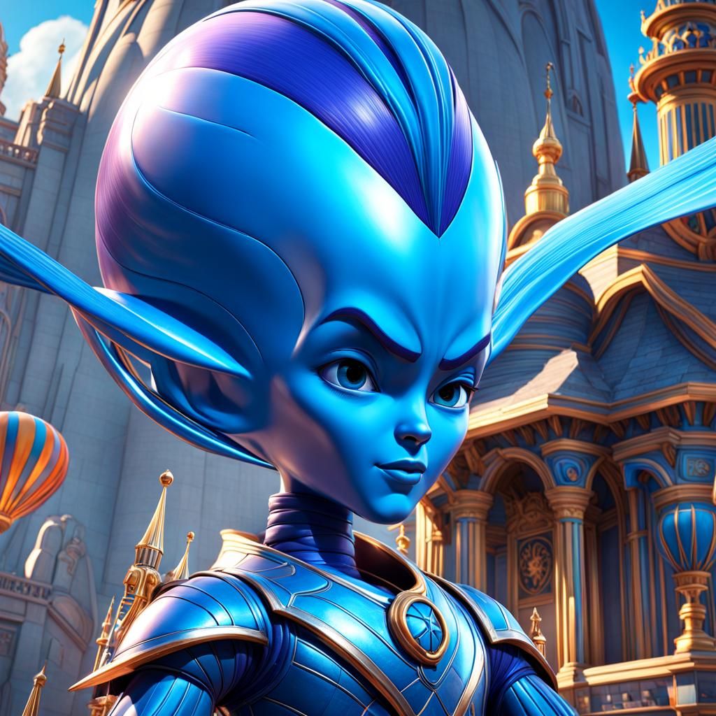 Megamind Hot Air Balloon in Detailed 3D Rendering