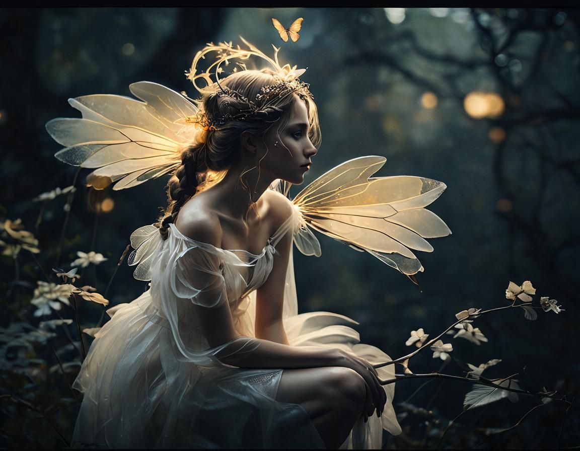 Ethereal Fairy Portrait Inspired by Digital Painting