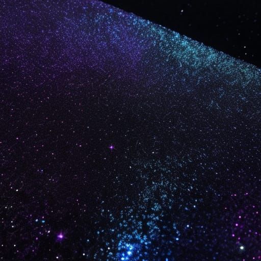 Surreal Iridescent Sequins in Velvet Darkness