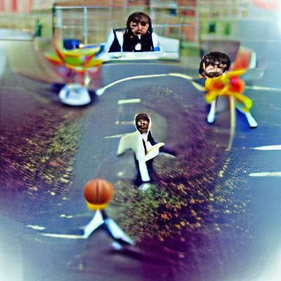 Abstract Musical Portraits in Vibrant Colors