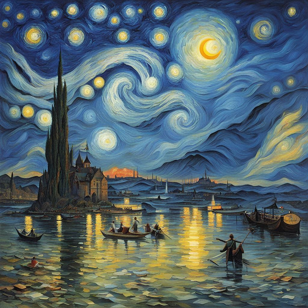 Abstract Painting of a Masterpiece