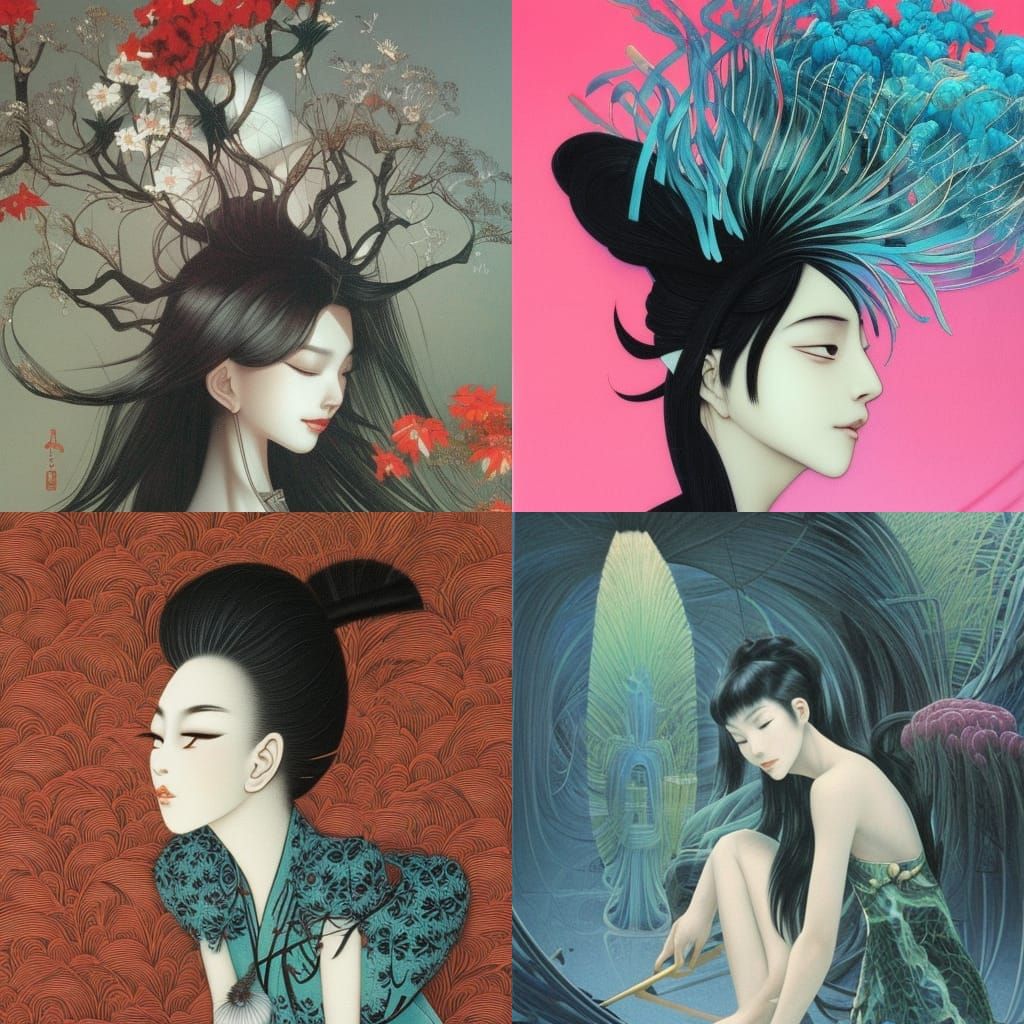 Landscape in Ink Wash Painting Style