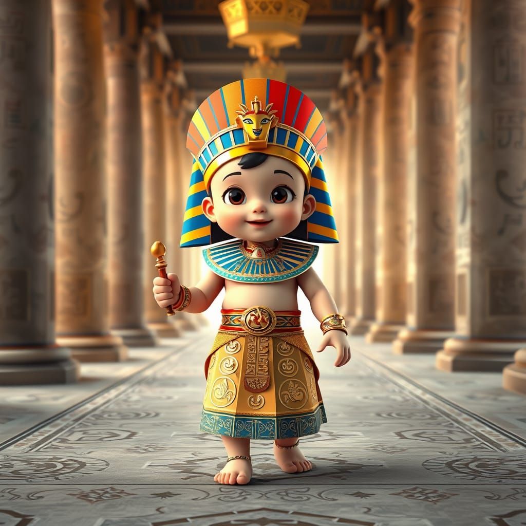 Regal Baby Pharaoh Struts Down Grand Indian Runway