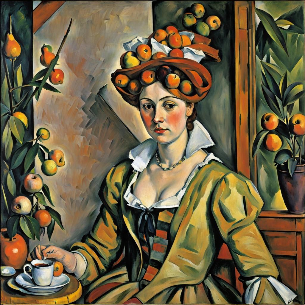 Abstract Impressionism Inspired by Cezanne