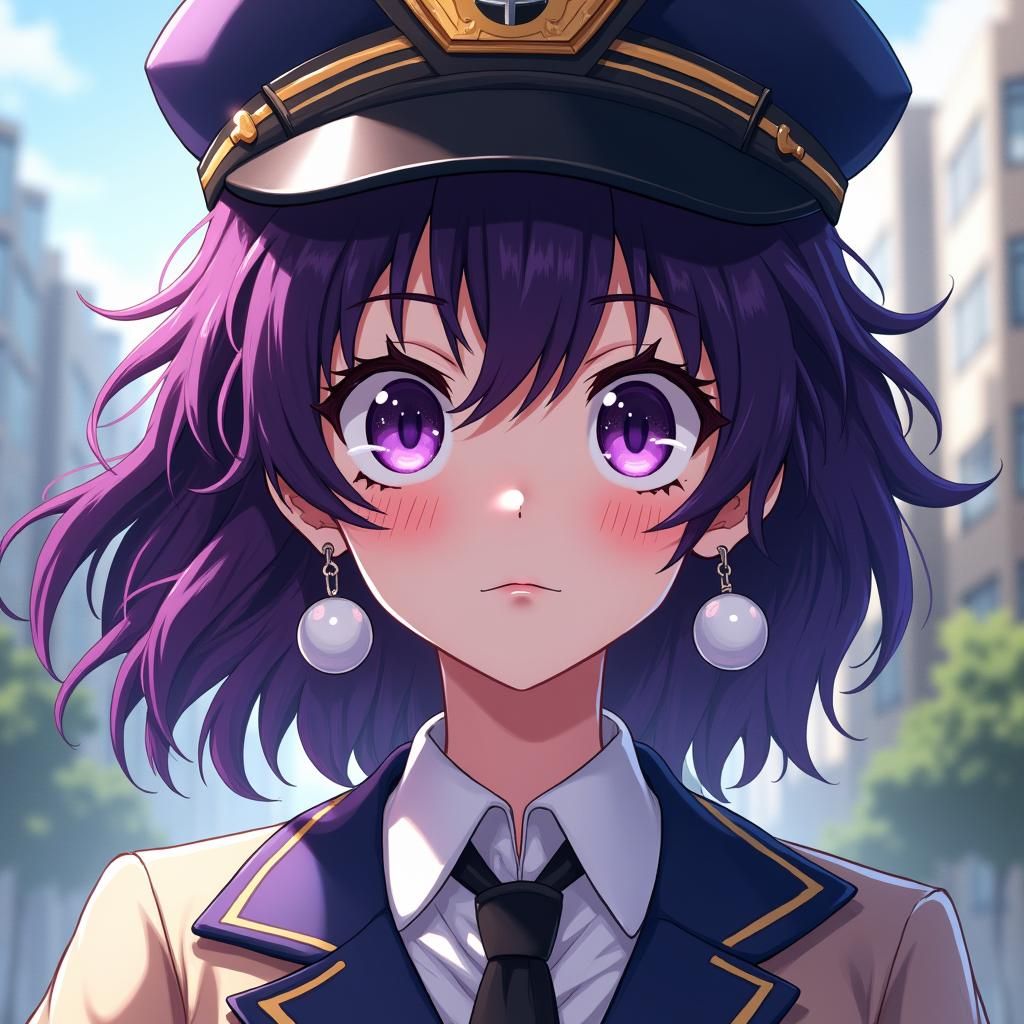Anime Girl in U.A. Uniform, Key Visual Style