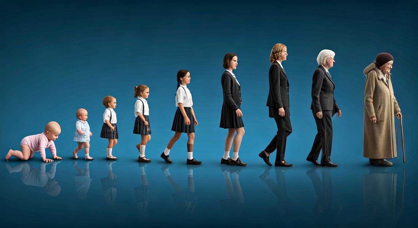 Swedish Woman's Life Journey: Baby to Old Age