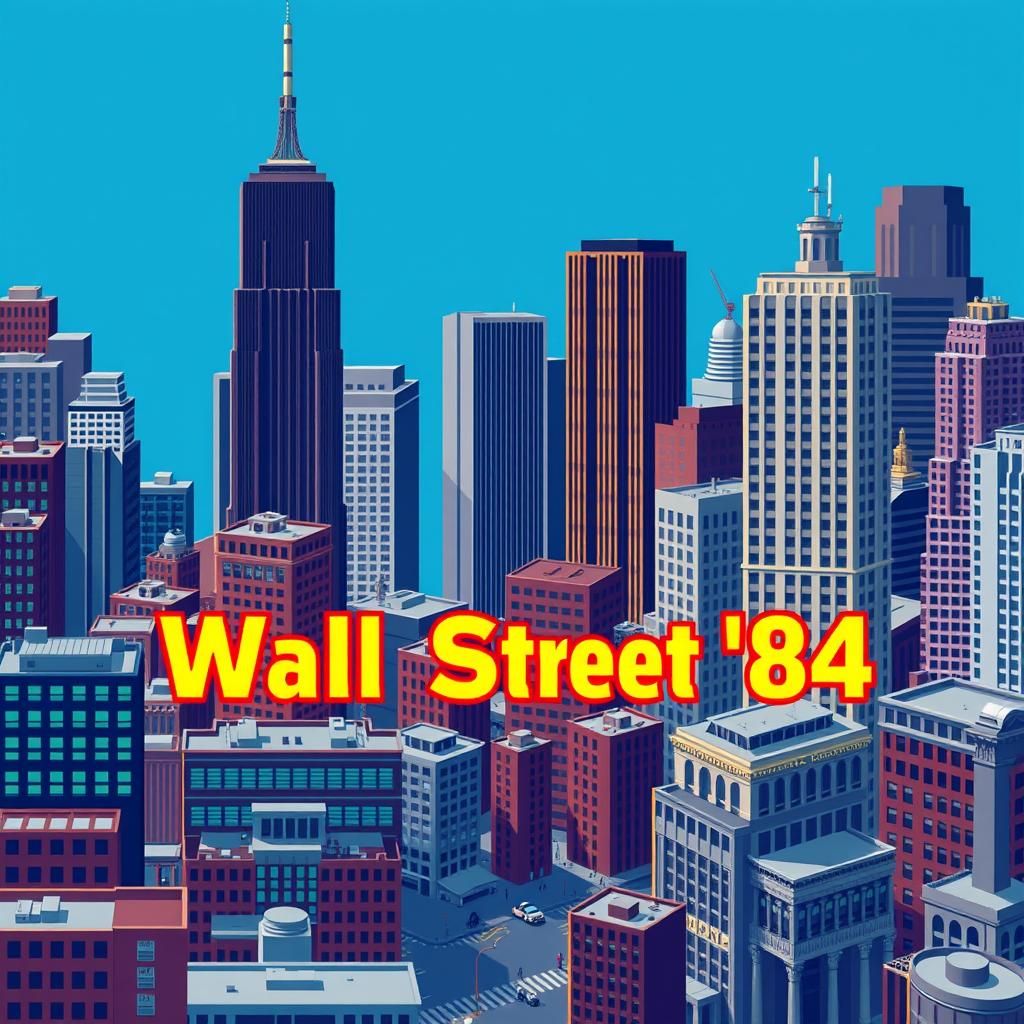 8-Bit Pixel Art of Wall Street '84
