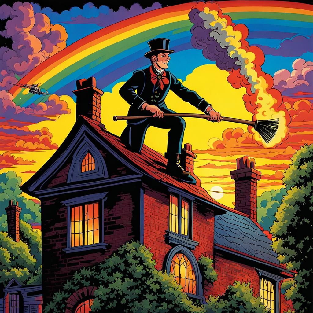 Richie Rich Chimney Sweep in Expressionist Style