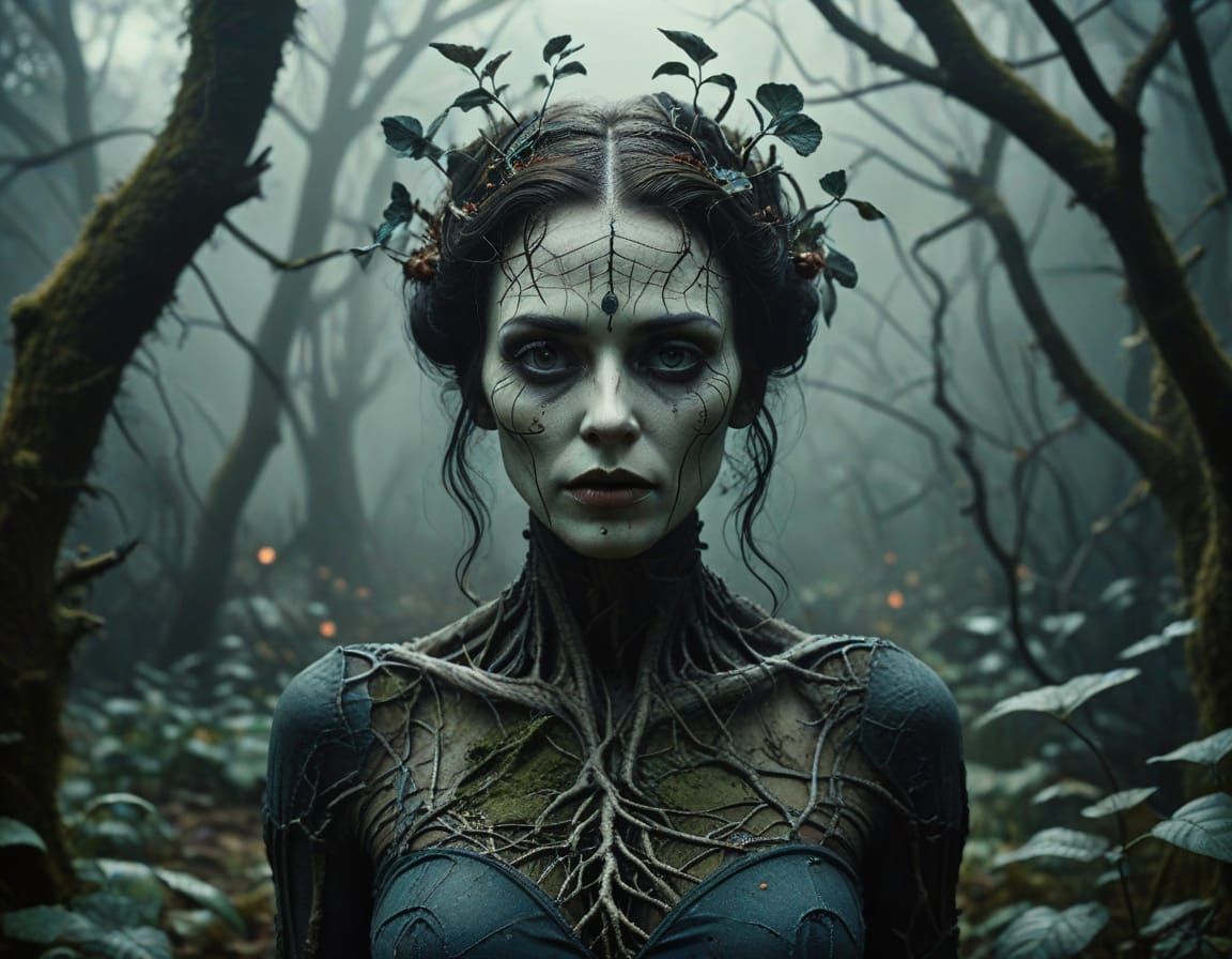 Haunting Garden in Bio-Art and Biomechanical Styles