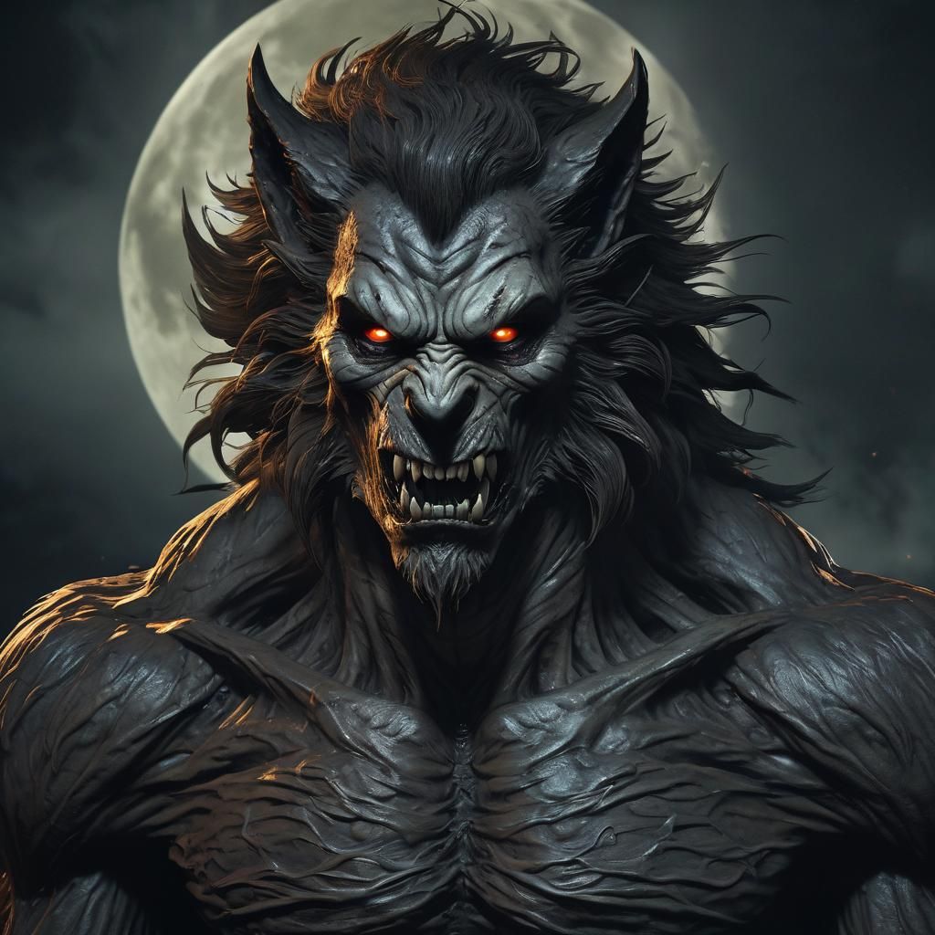 Werewolf Transformation in a Haunted Asylum Under a Full Moo...