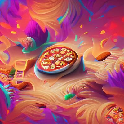 Delicious Pizza: 8K Digital Illustration