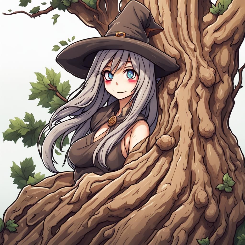 Anime Style Tree Trunk Emote Face