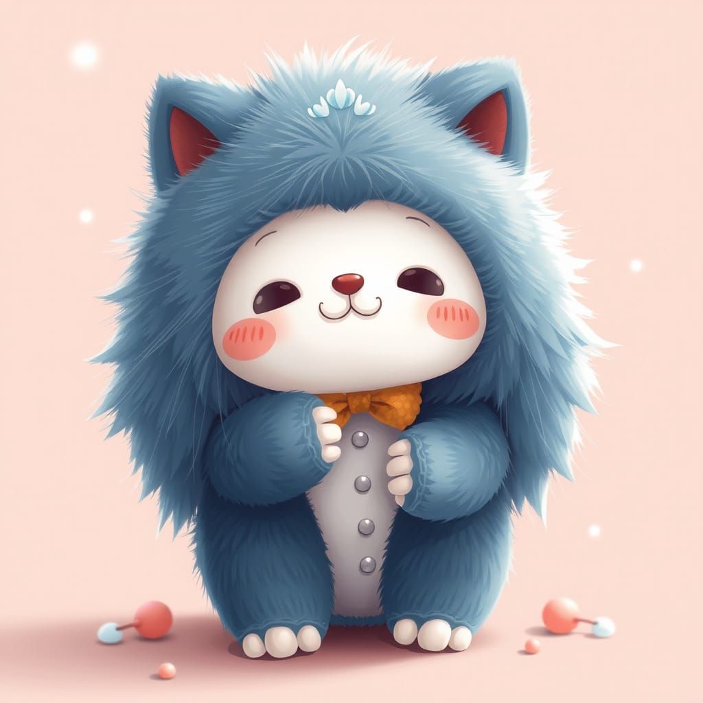 Surreal Kawaii Masterpiece in Vibrant Digital Art