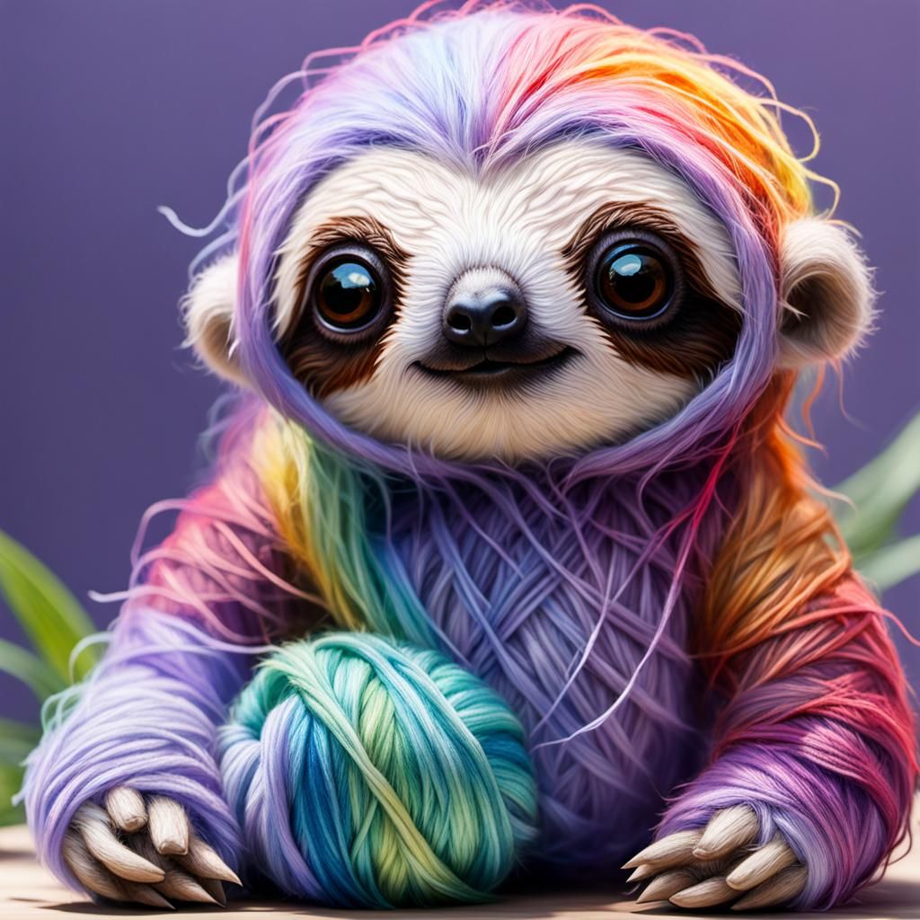 Binky the Baby Sloth! 🩷