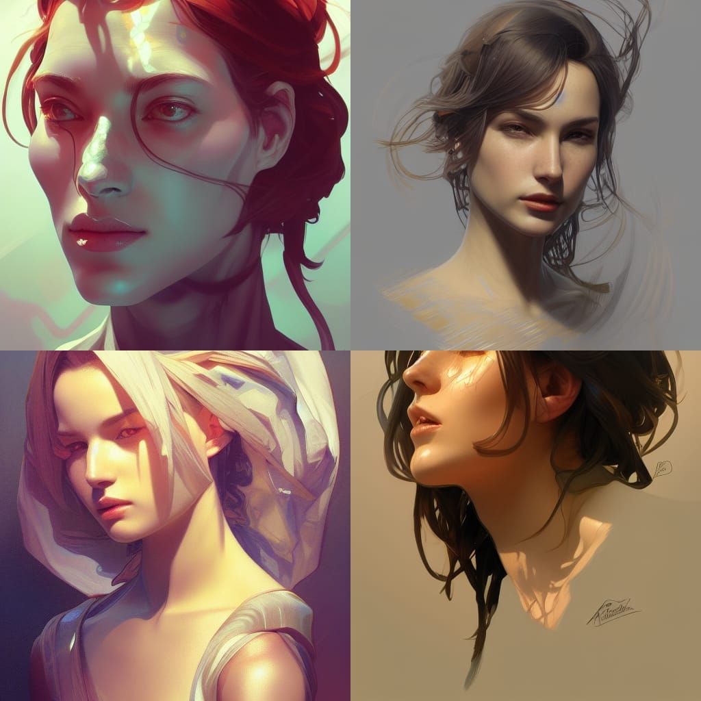 Detailed Portrait in Artgerm Style