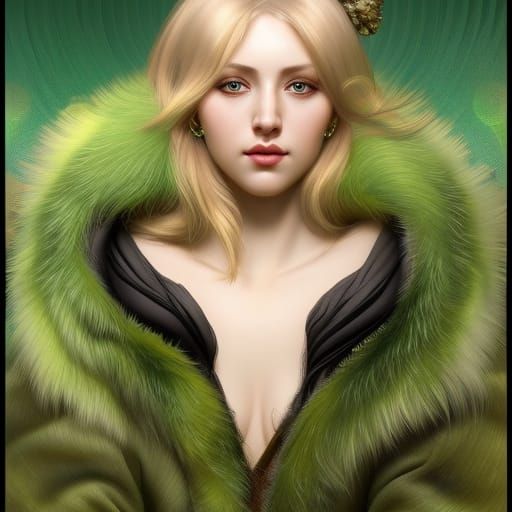 Green coat