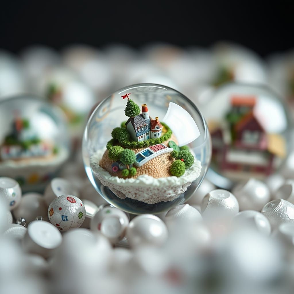 Hyperrealistic Marble Worlds Unveiled