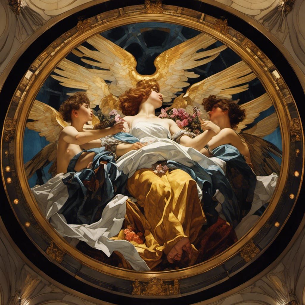 Angelic Ascension in Golden Age Style