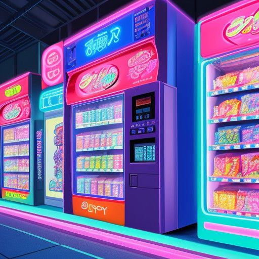 Vibrant Digimon in Colorful Swimsuits Pose in Front of Neon-...