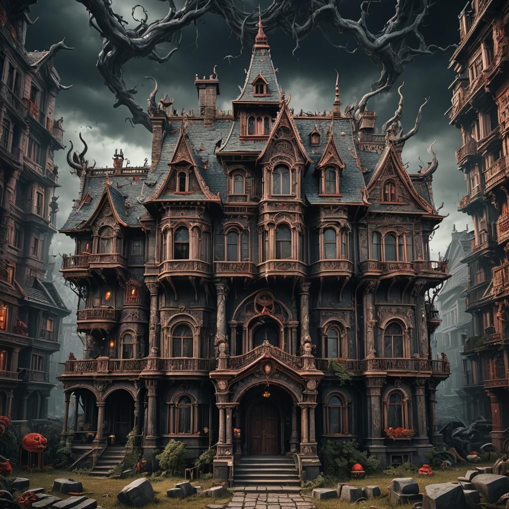 Hyperrealistic 3D Render of a House