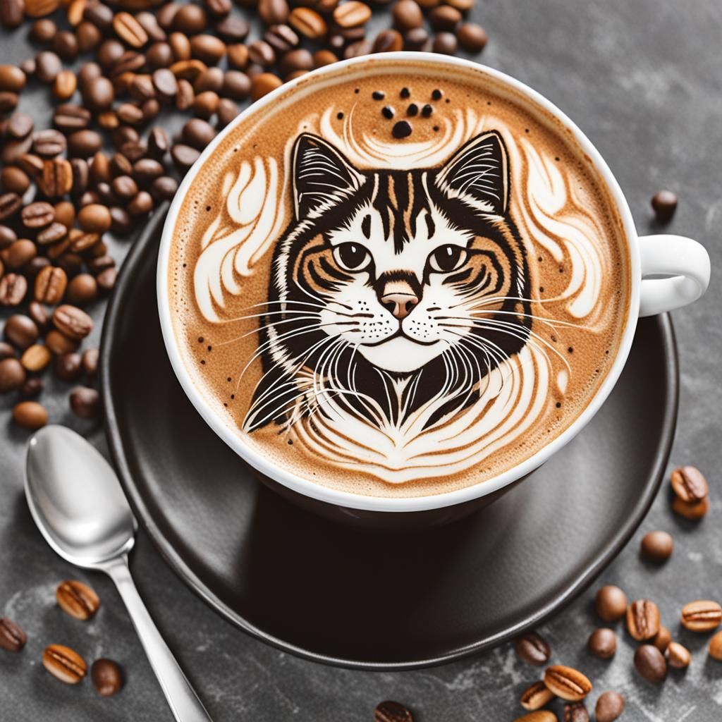 Cat Latte Art: Whimsical Coffee Design