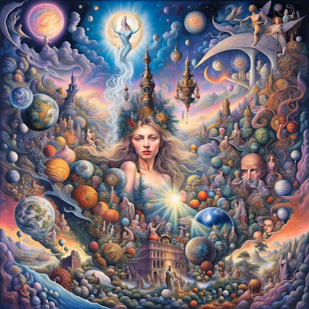 Ethereal Soul Yearning for a Dream in Surrealist Style