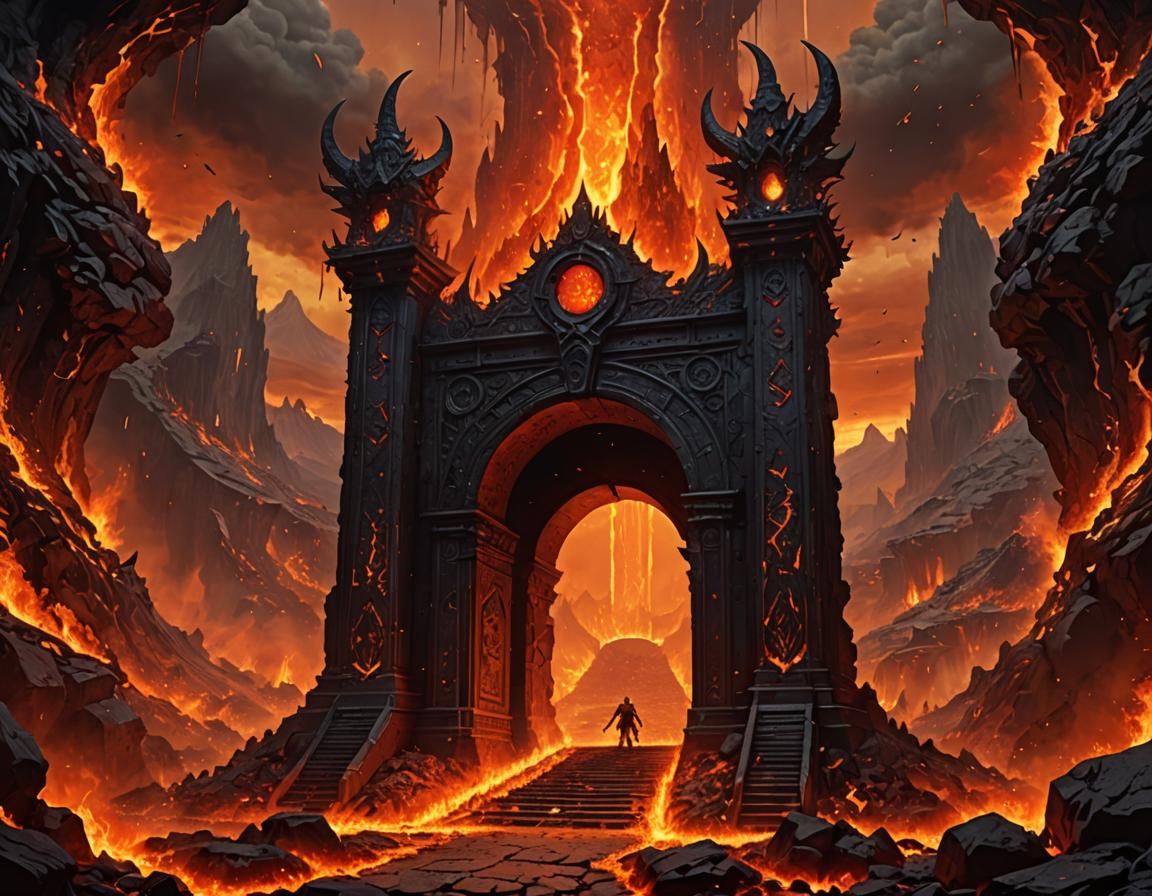Oblivion Gate: A Fiery Portal to Hell