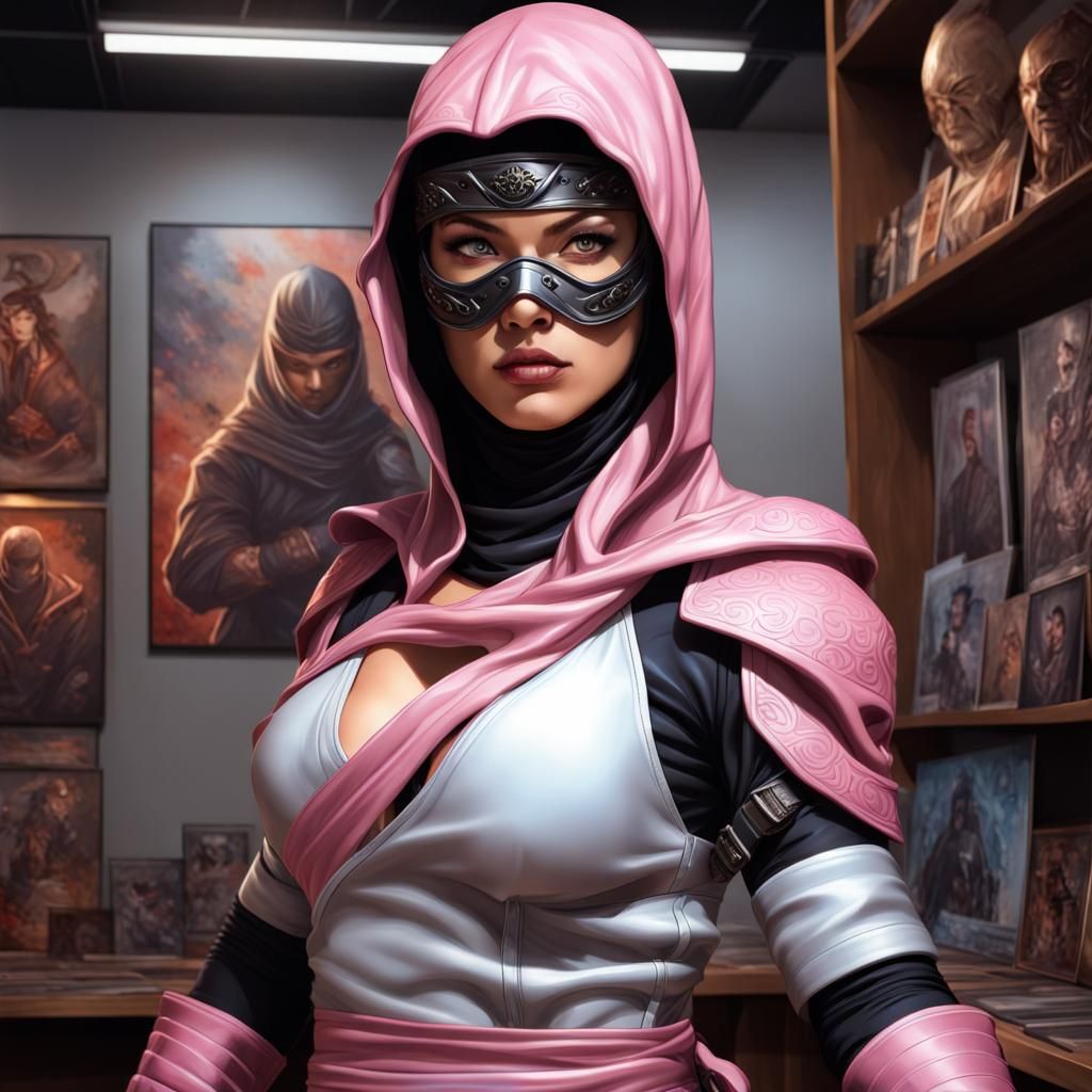 Ultra-Realistic Guardian Ninja in Comic Book Art Style