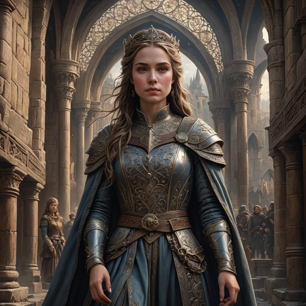 Medieval Princess Digital Matte Painting