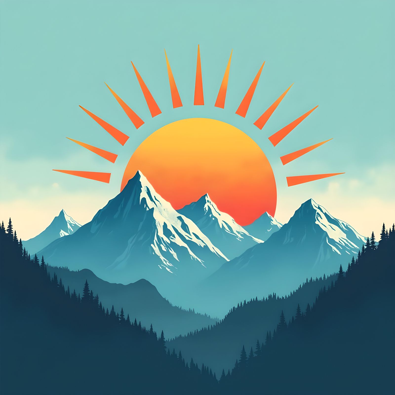 Sky Blue Fitness Motivation Logo Design