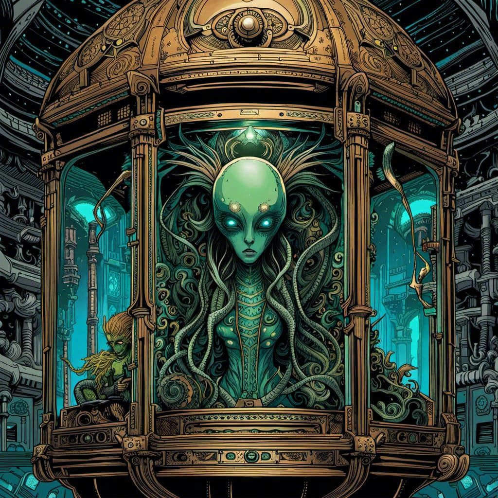 Alien Mermaid Cryo Chamber