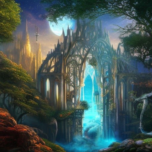 Crystal Palace: A Photorealistic Seasonal Fusion