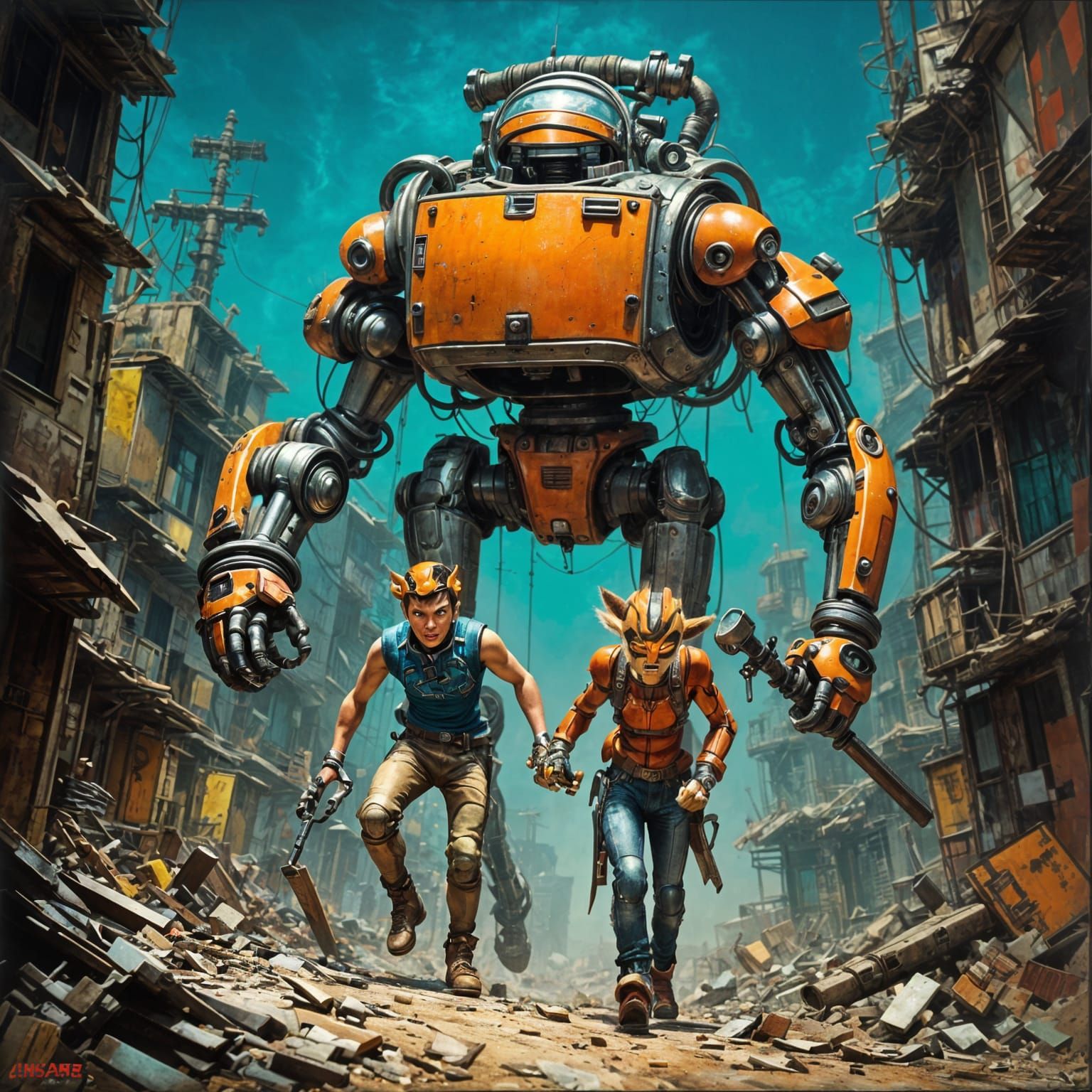 Cyberpunk Adventure in a Junkyard