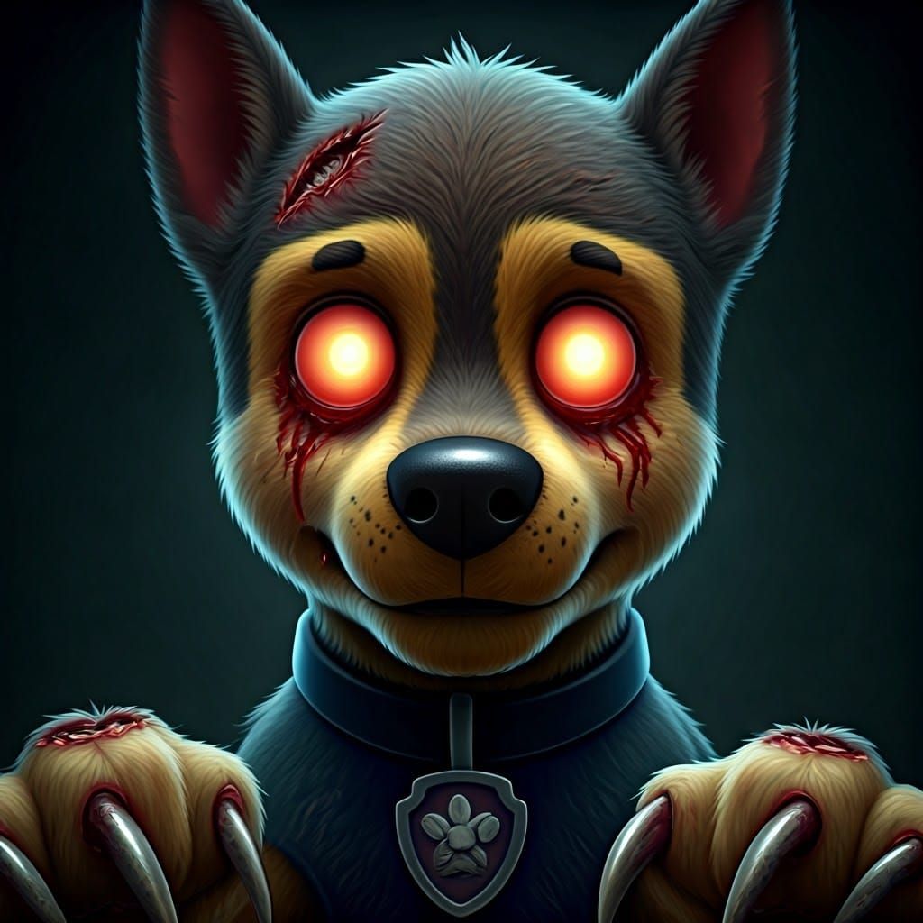 Zombie Chase: Terrifying PAW Patrol Character