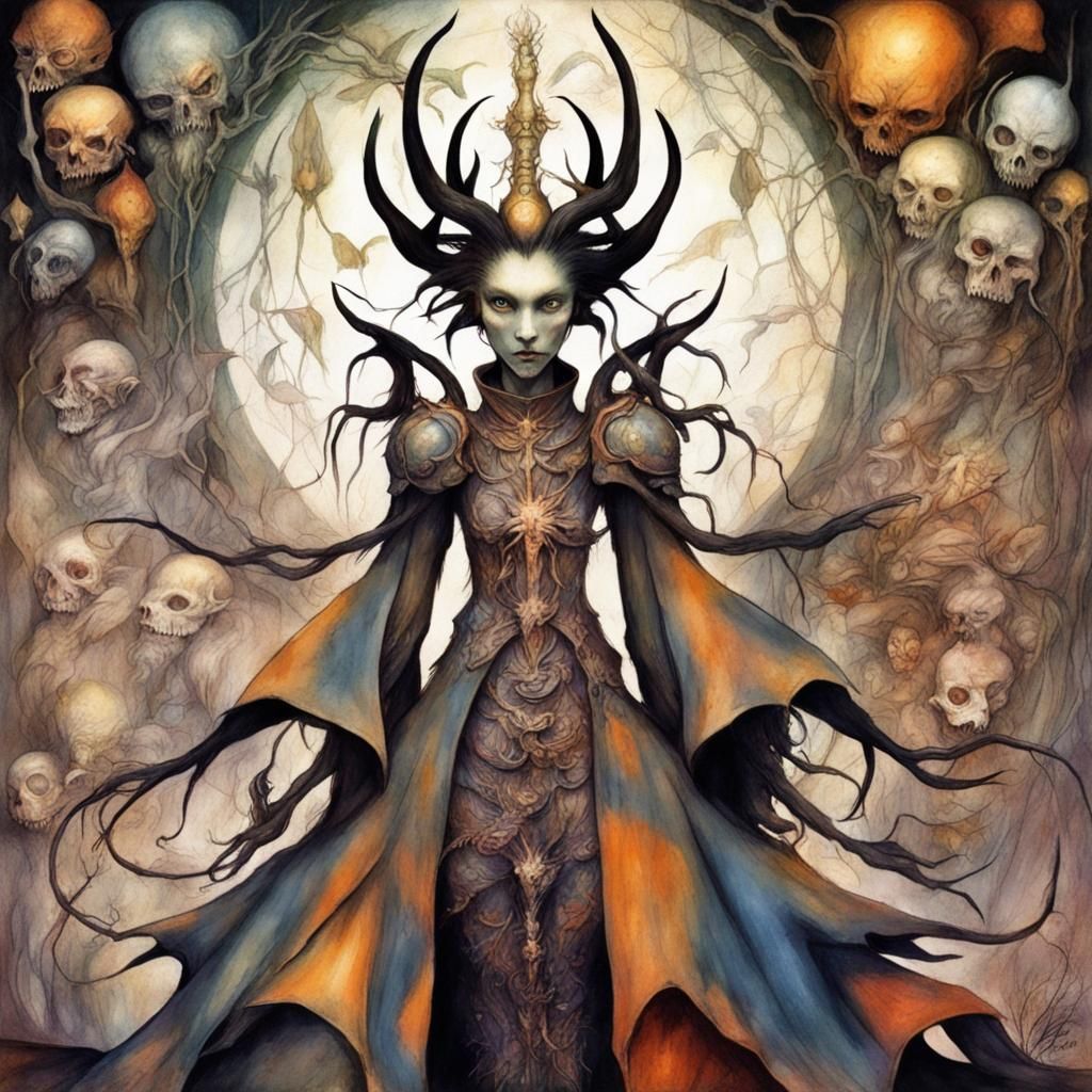 Scary Art of Creator Satureya in Dark Nature