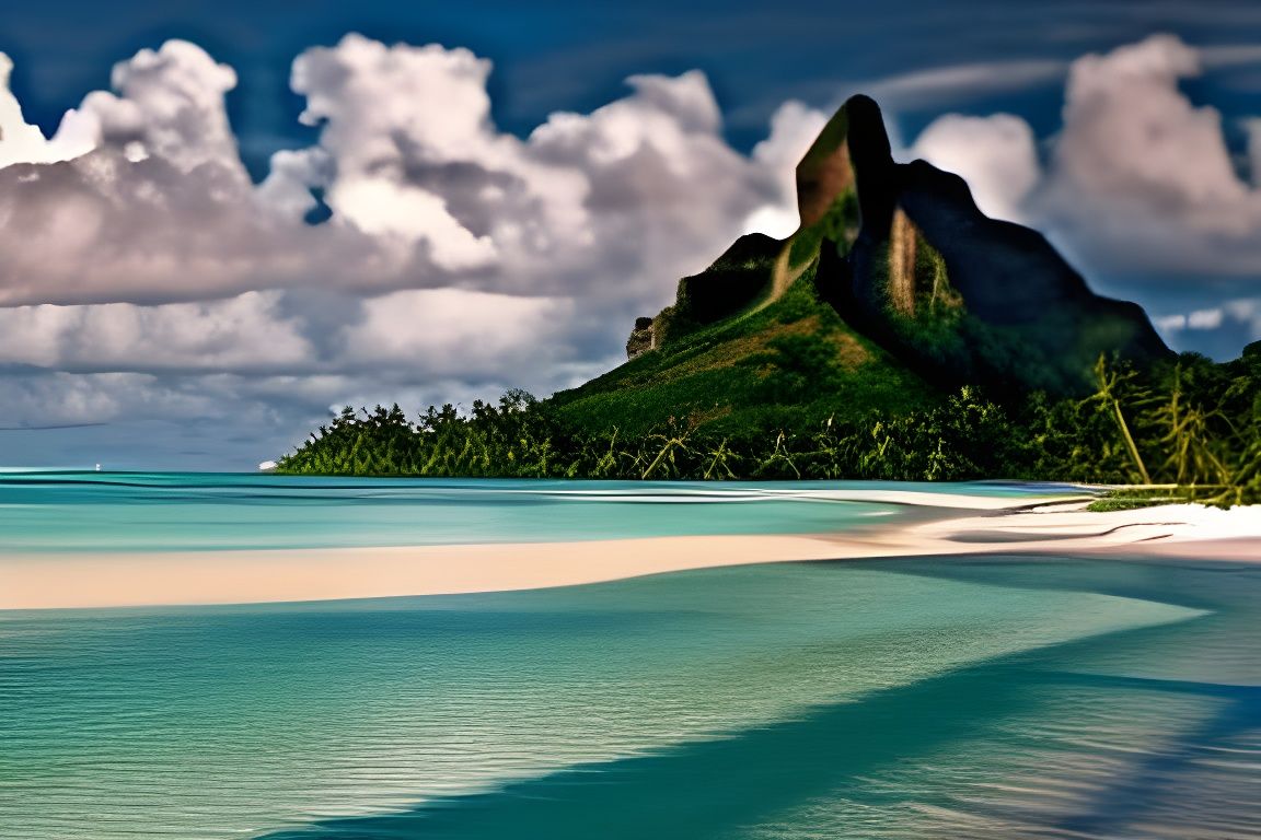 Bora Bora Beach Paradise: Crystal Waters and White Sands