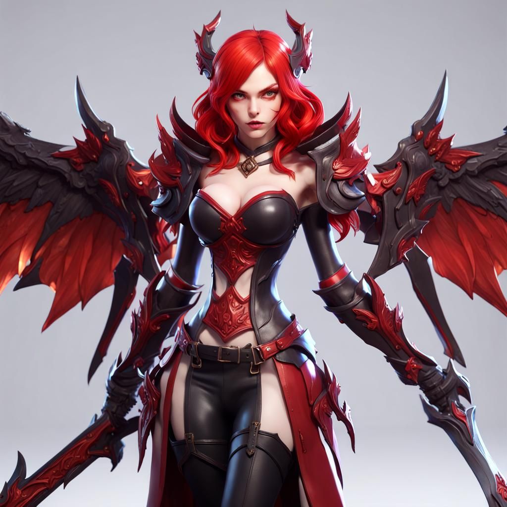 Alice as Blood Rayne: 3D Game Art Masterpiece