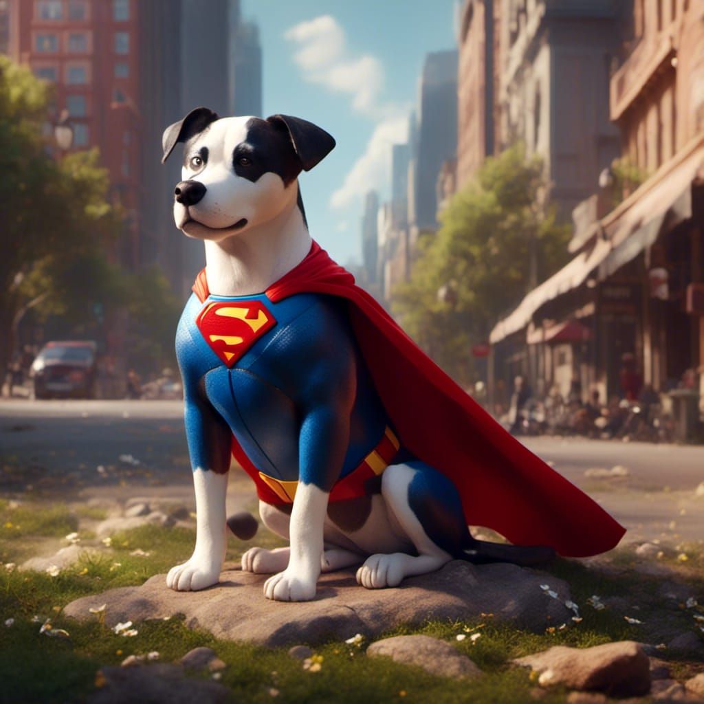 Krypto, Superman's Dog in Cute Style