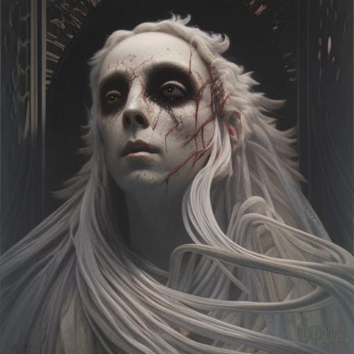 Surreal Horror Nightmare in Doré Style